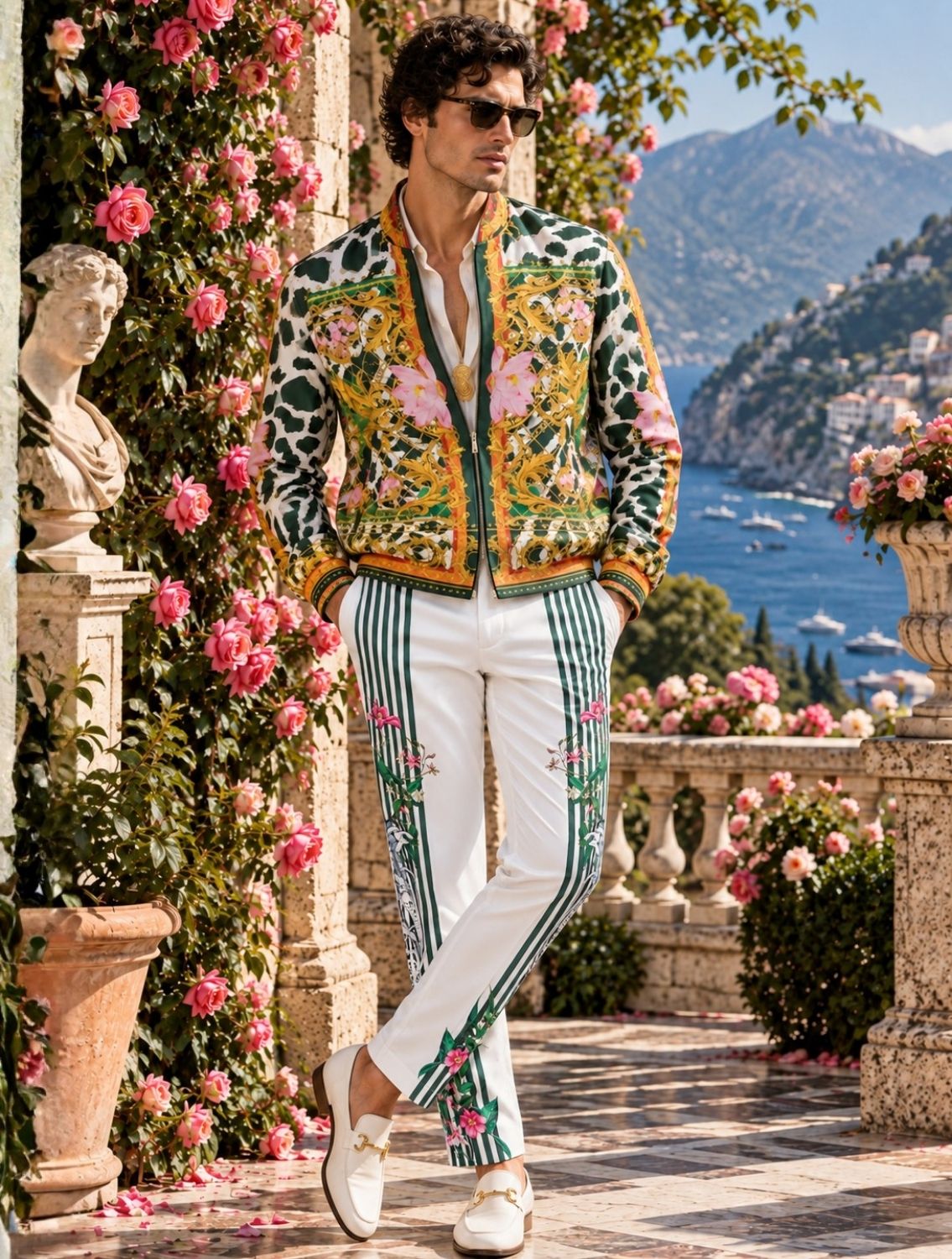 Monsoon Engineered Printed Bomber Jacket