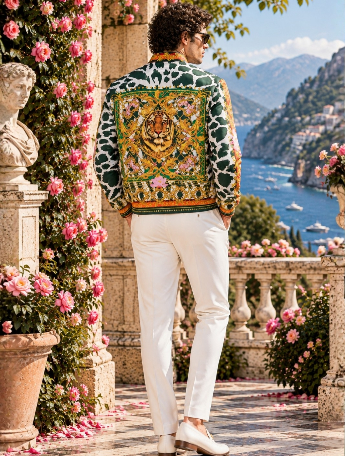 Monsoon Engineered Printed Bomber Jacket