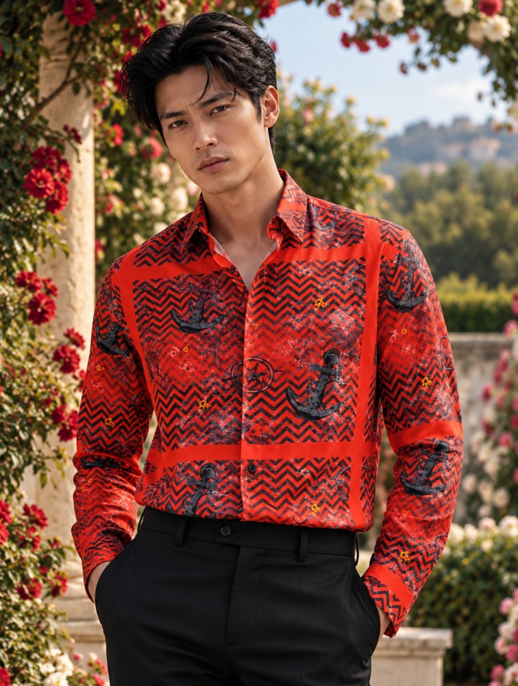 Image of Oberoi All-Over Printed Shirt