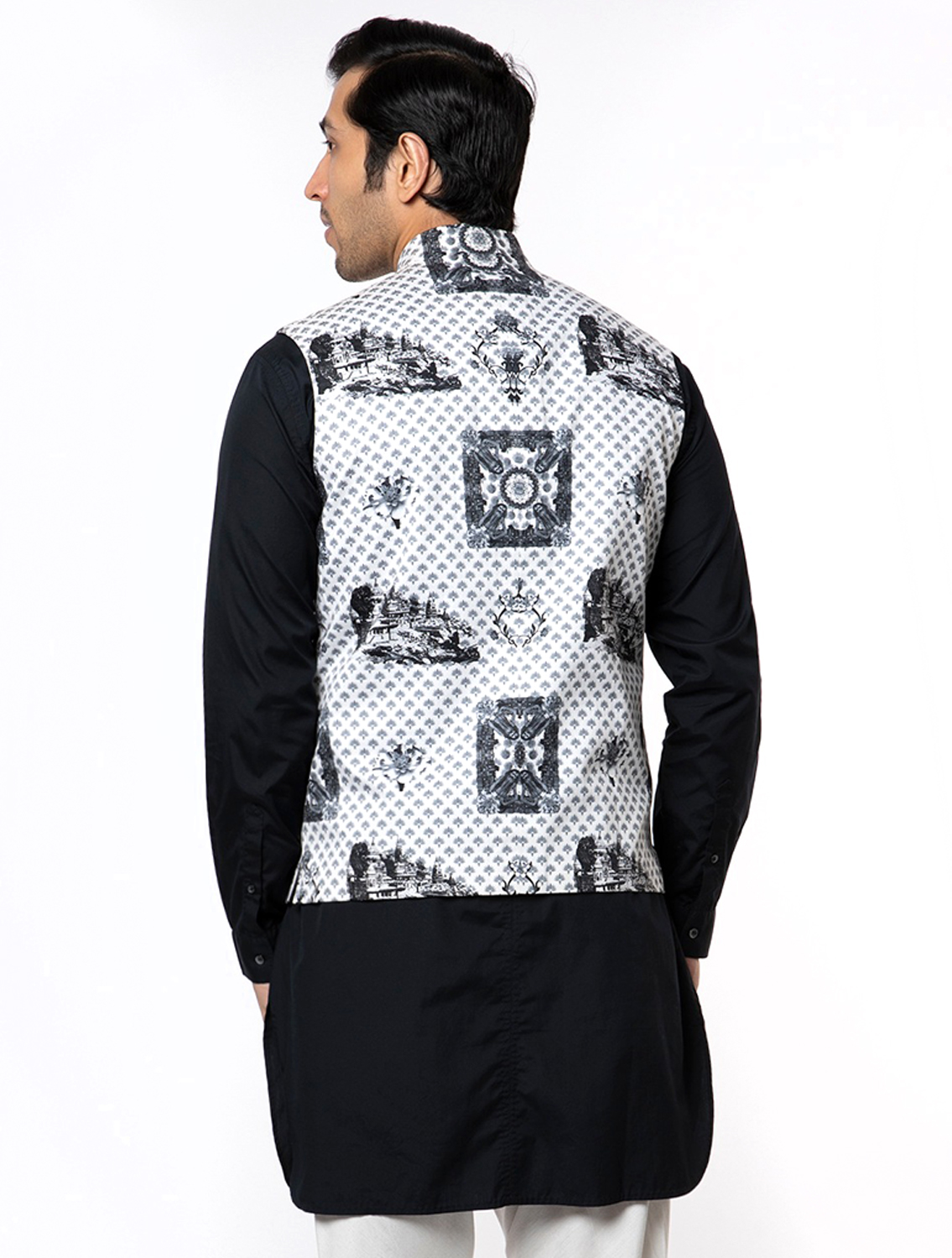Benares Printed Waistcoat