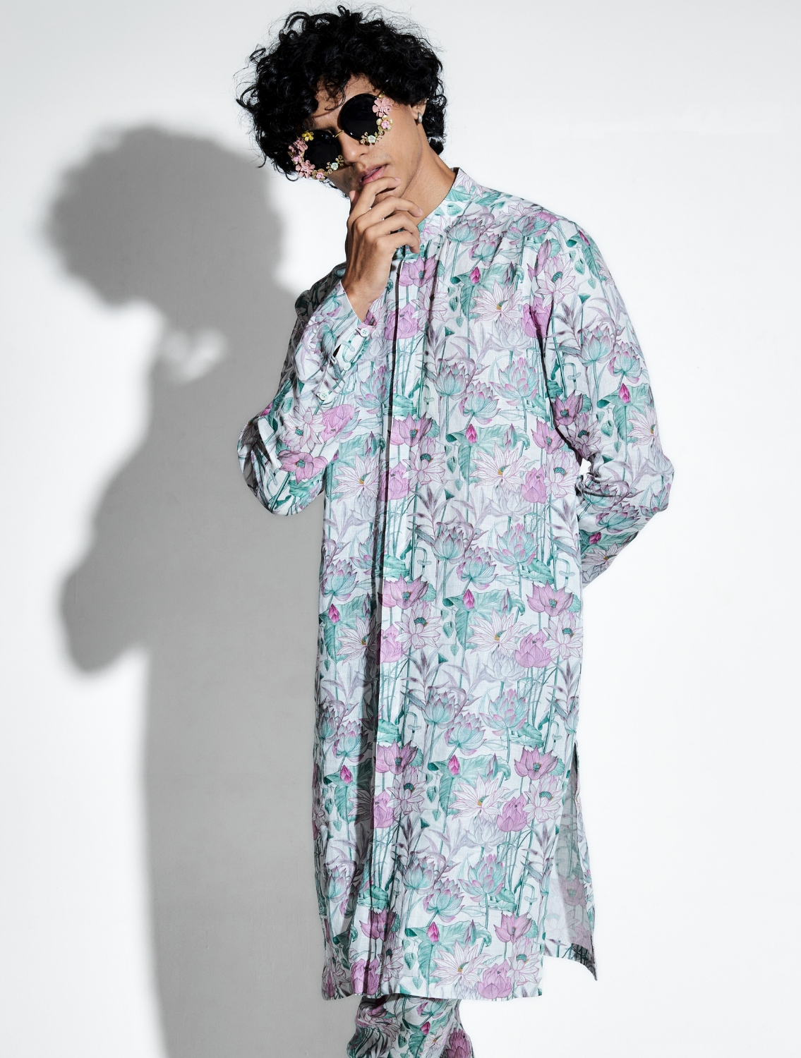 Kunala Lotus Printed Coord Set