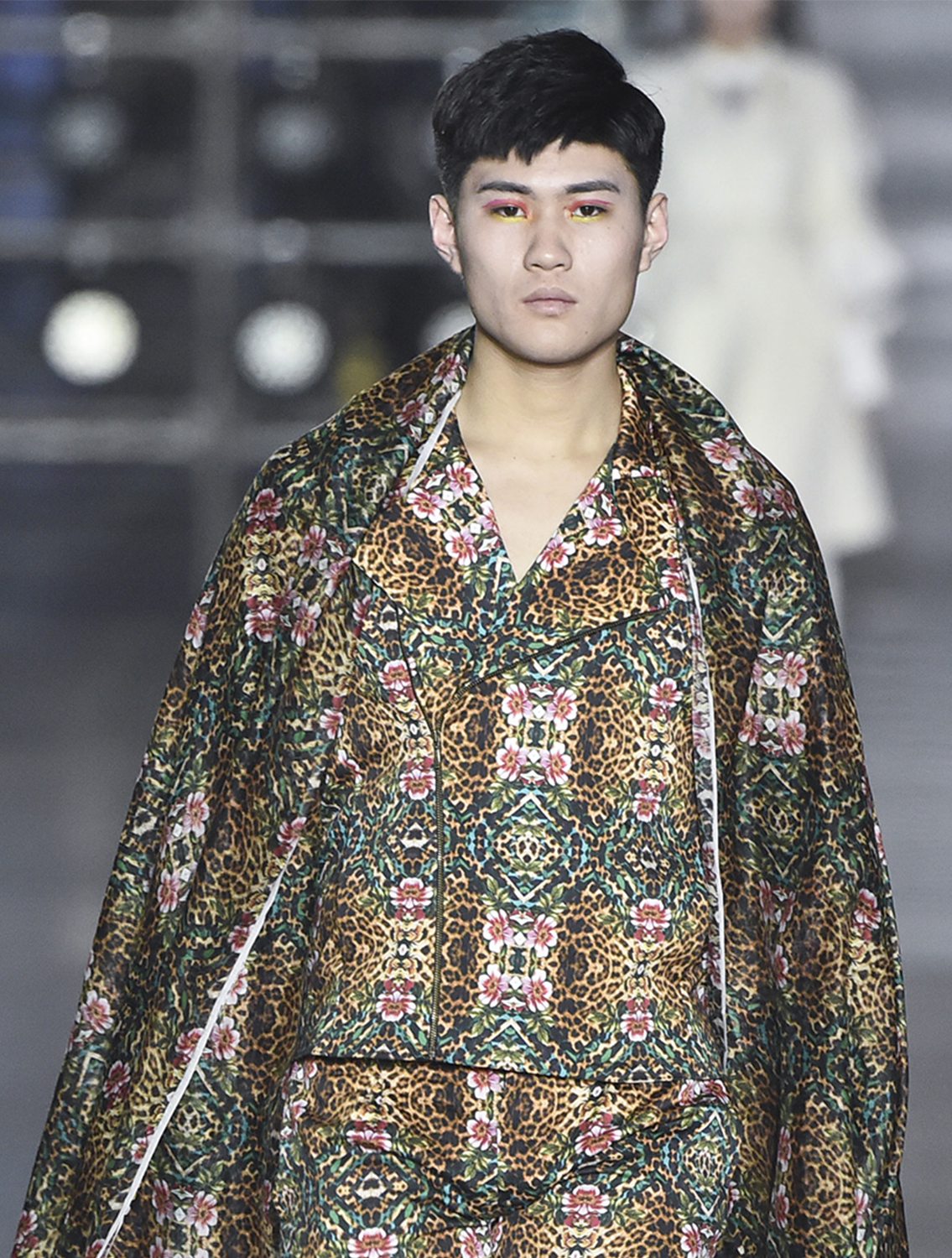 Neoleo Printed Biker Jacket