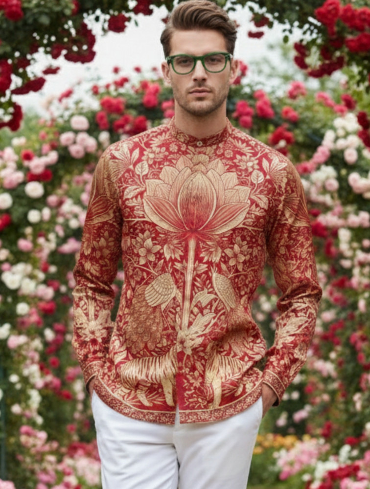 Image of Phelix Engineered Printed Shirt