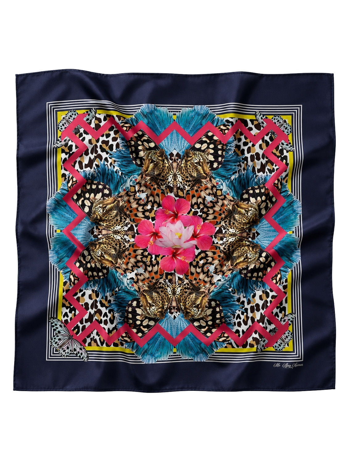AquaLotus Cotton Scarf