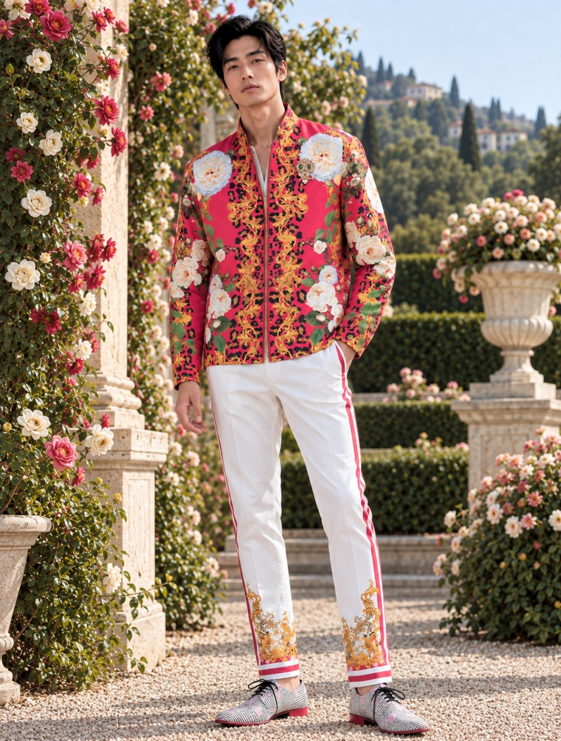 Wild Monarch Engineered Bomber Jacket