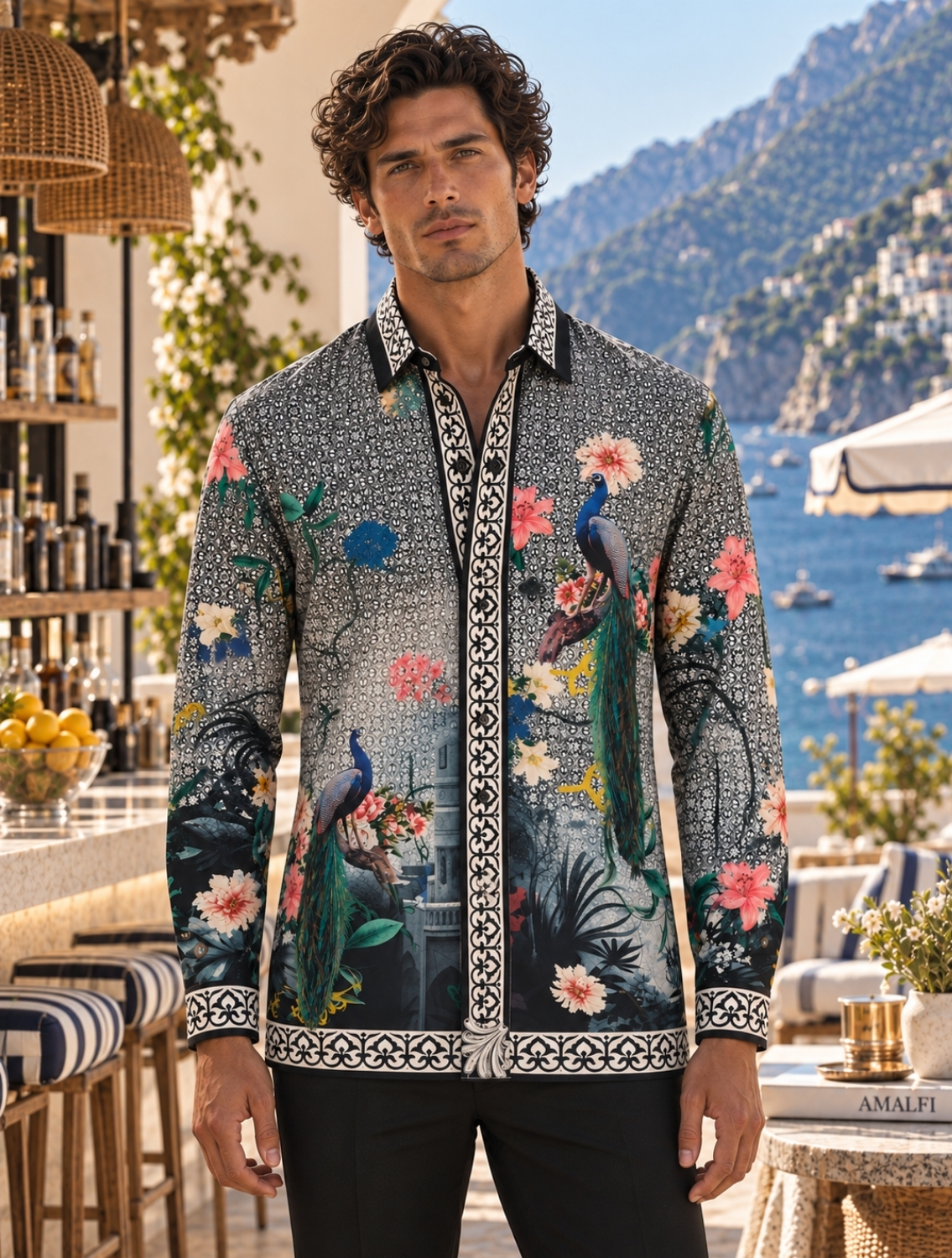 Riyaz Black Printed Shirt