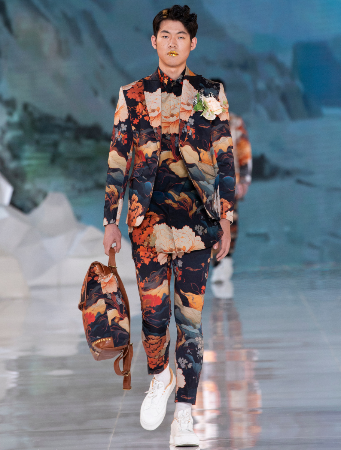 Nilgiri Printed Suit Runway
