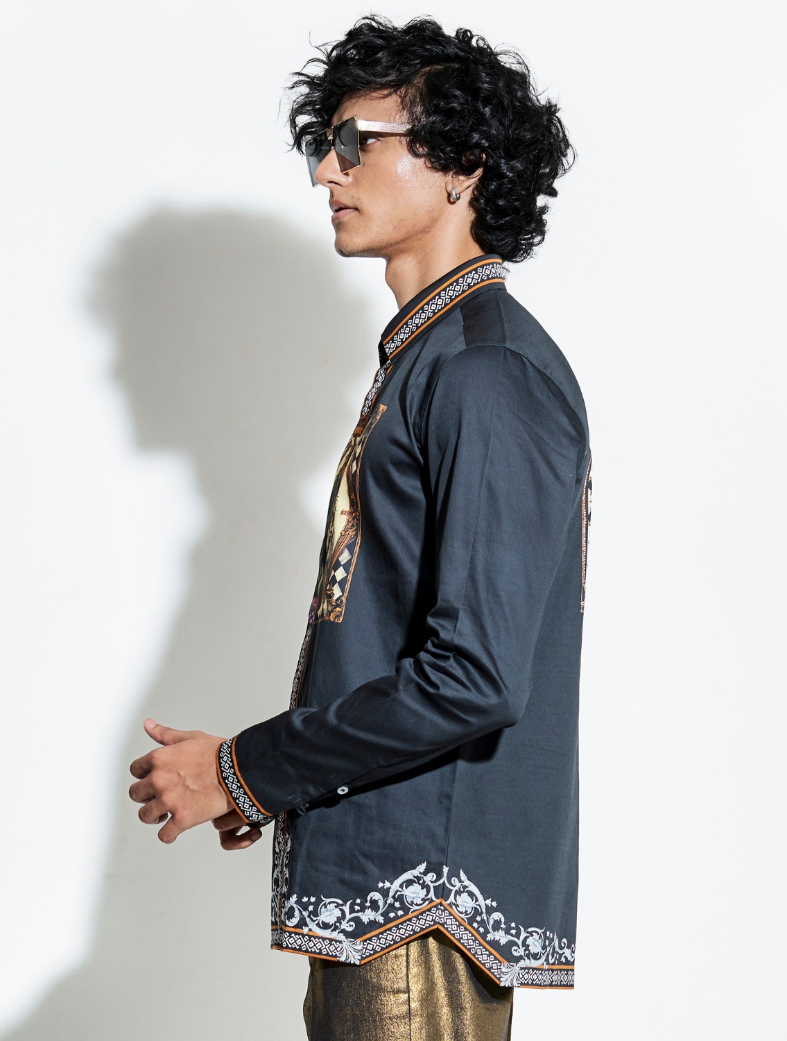 Lion Taash Printed Shirt