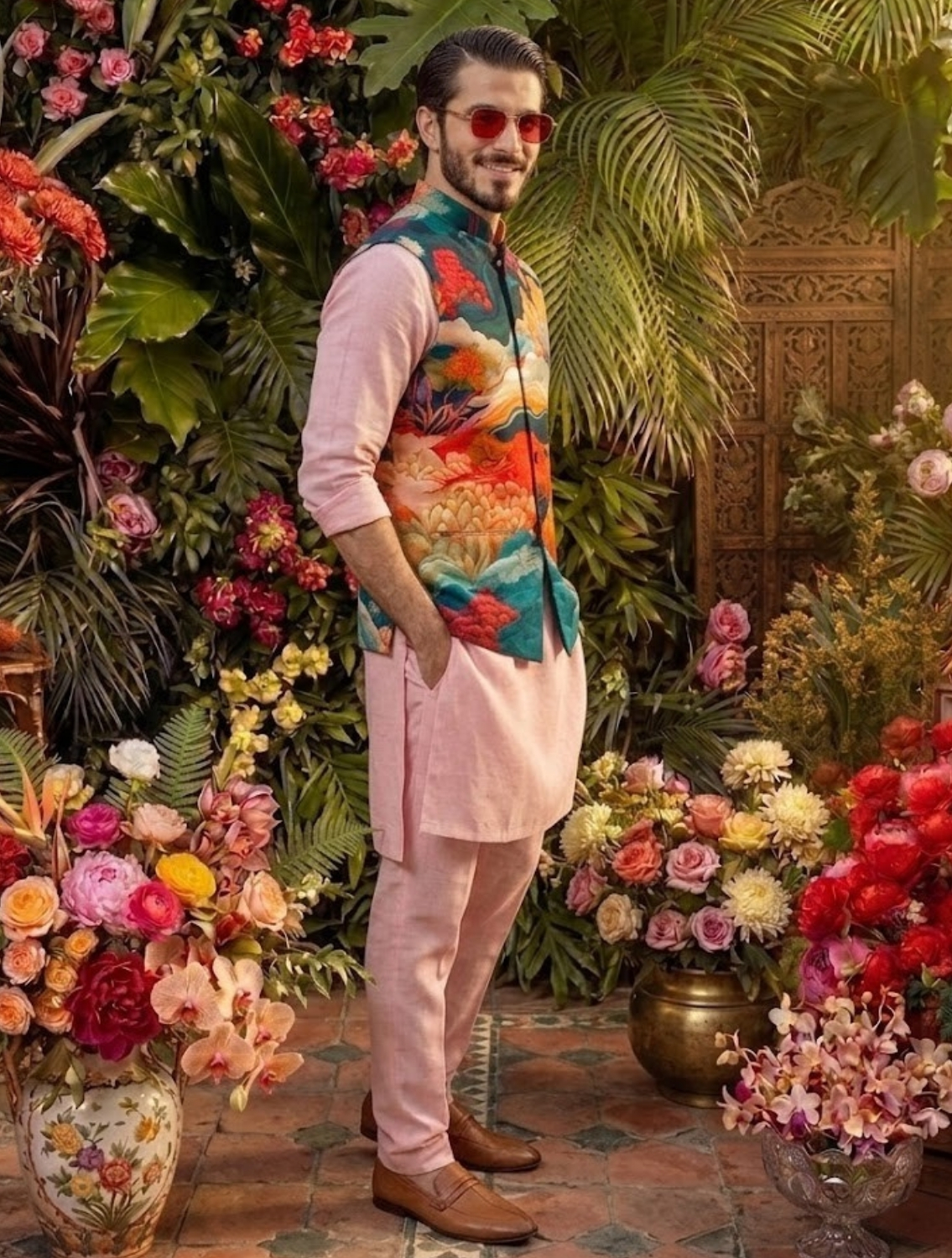 Ladhak Printed Waistcoat