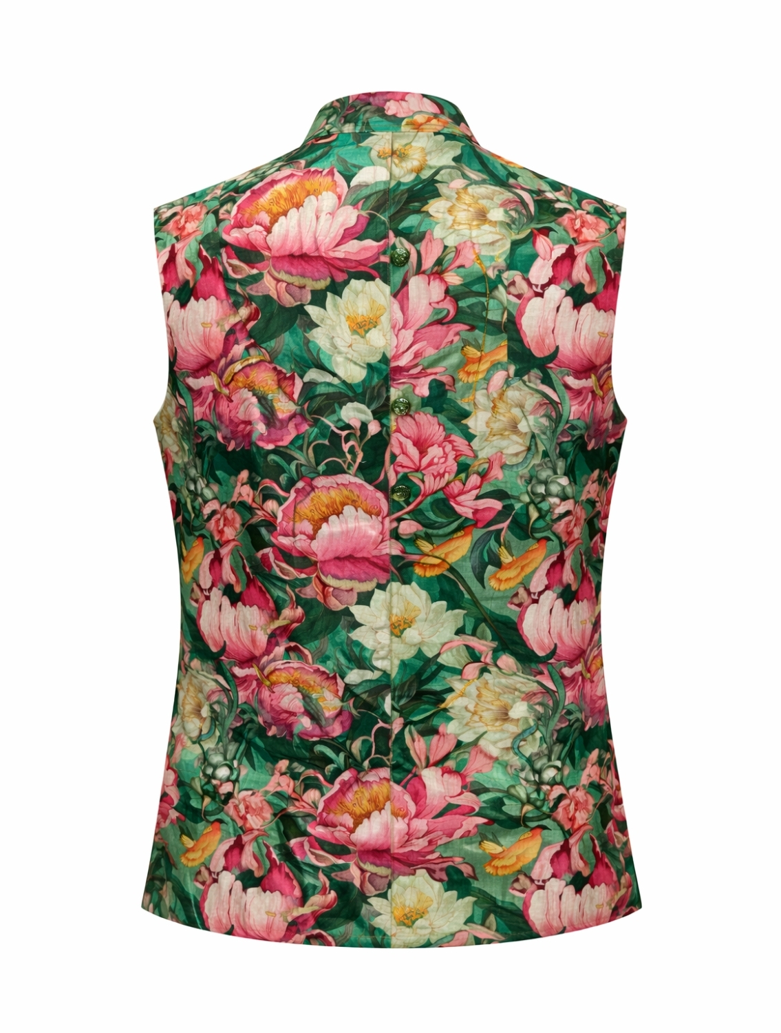 Soham Printed Linen Waistcoat