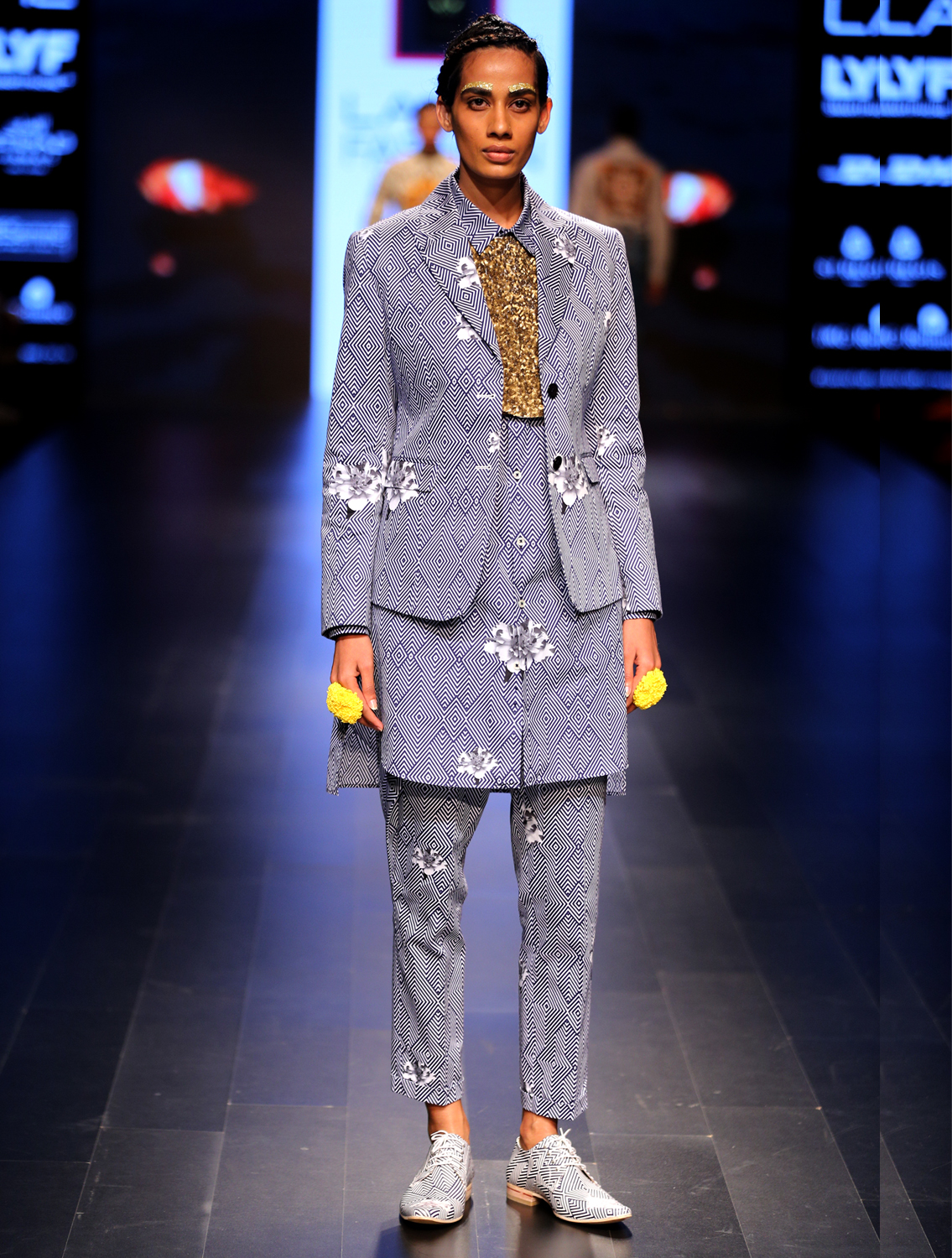 Gyan Printed Pants Runway