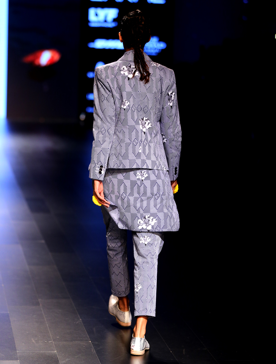 Swarup Florogeometric Blazer Runway