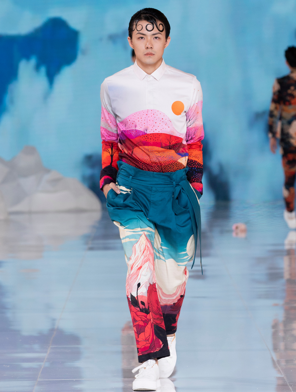 Sunset Point Printed Shirt
