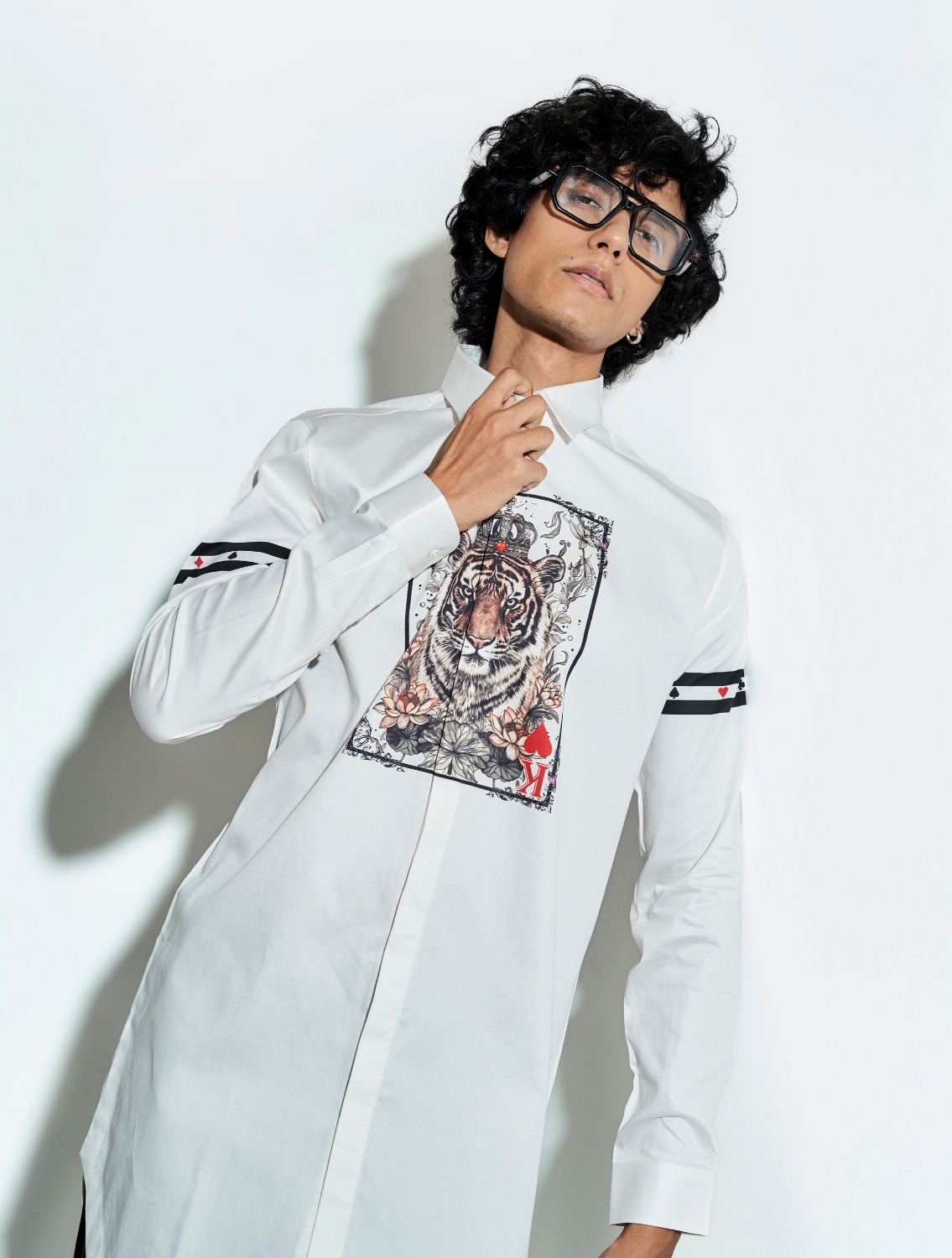 White Tiger Taash Shirt