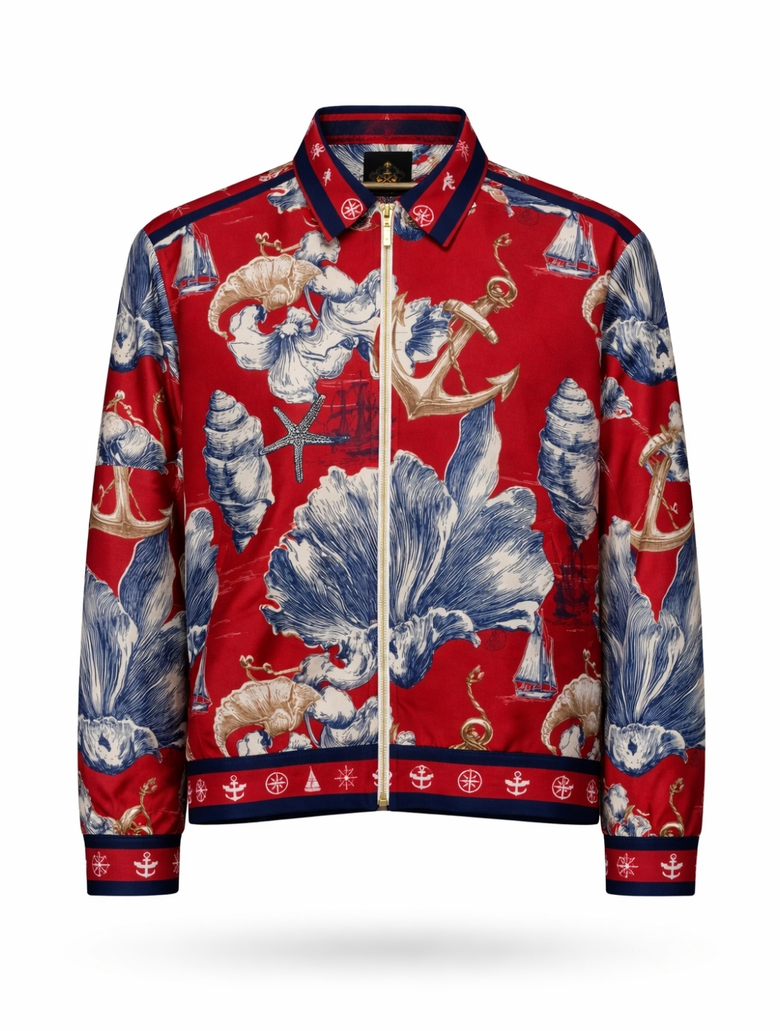 Oceanic Printed Bomber Jacket