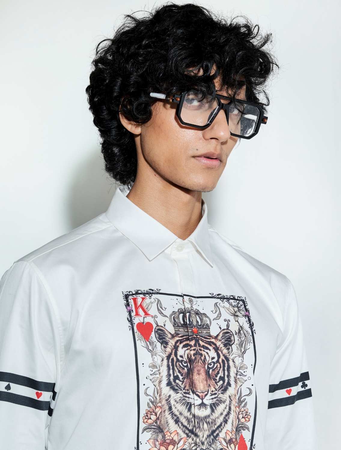 White Printed Shirt