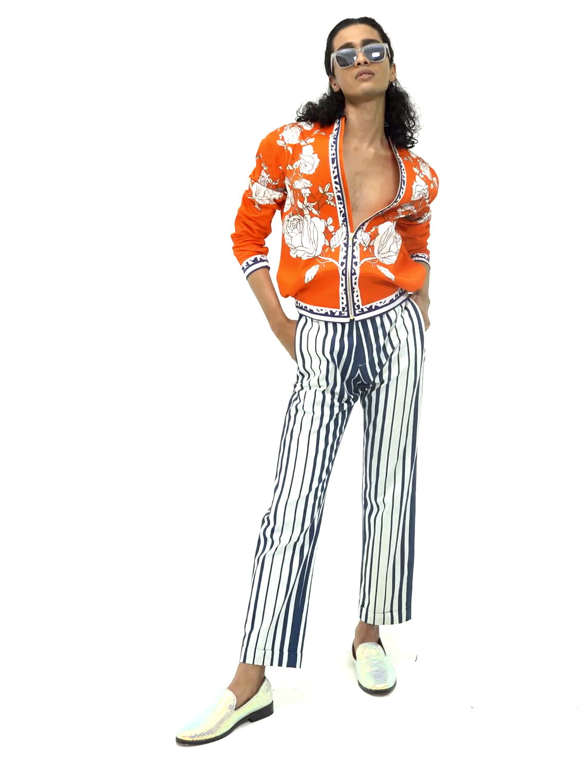 Diso Orange Bomber Jacket Full