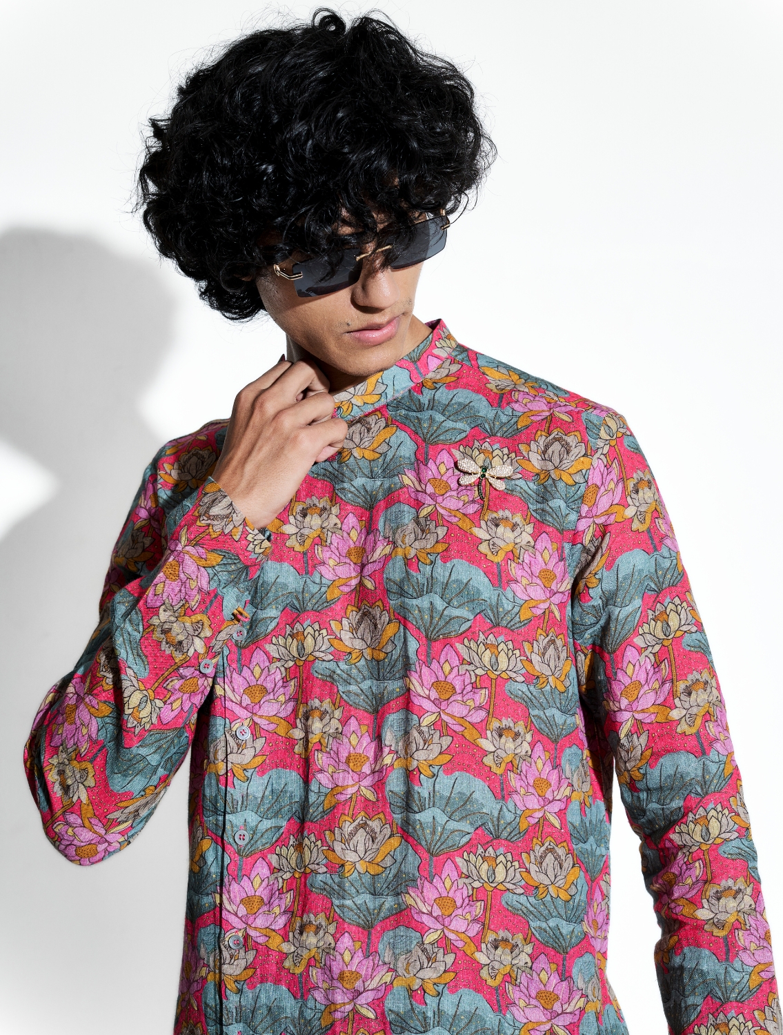 Haus Printed Linen Kurta