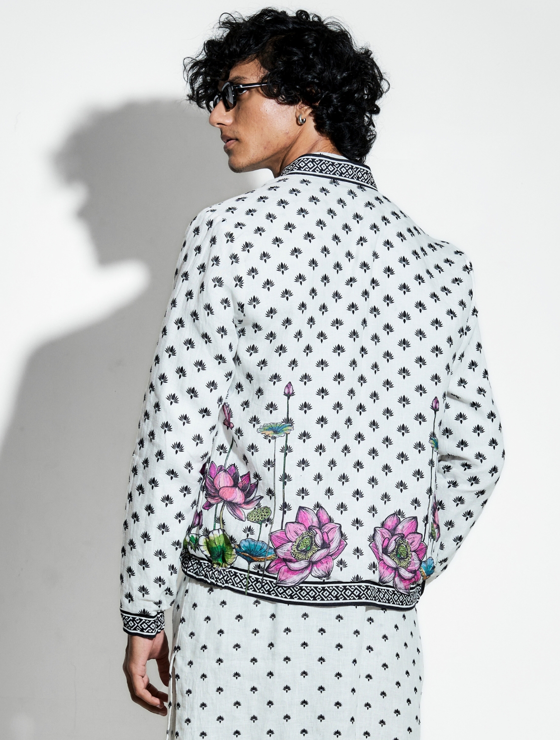 Marg Linen Bomber Jacket