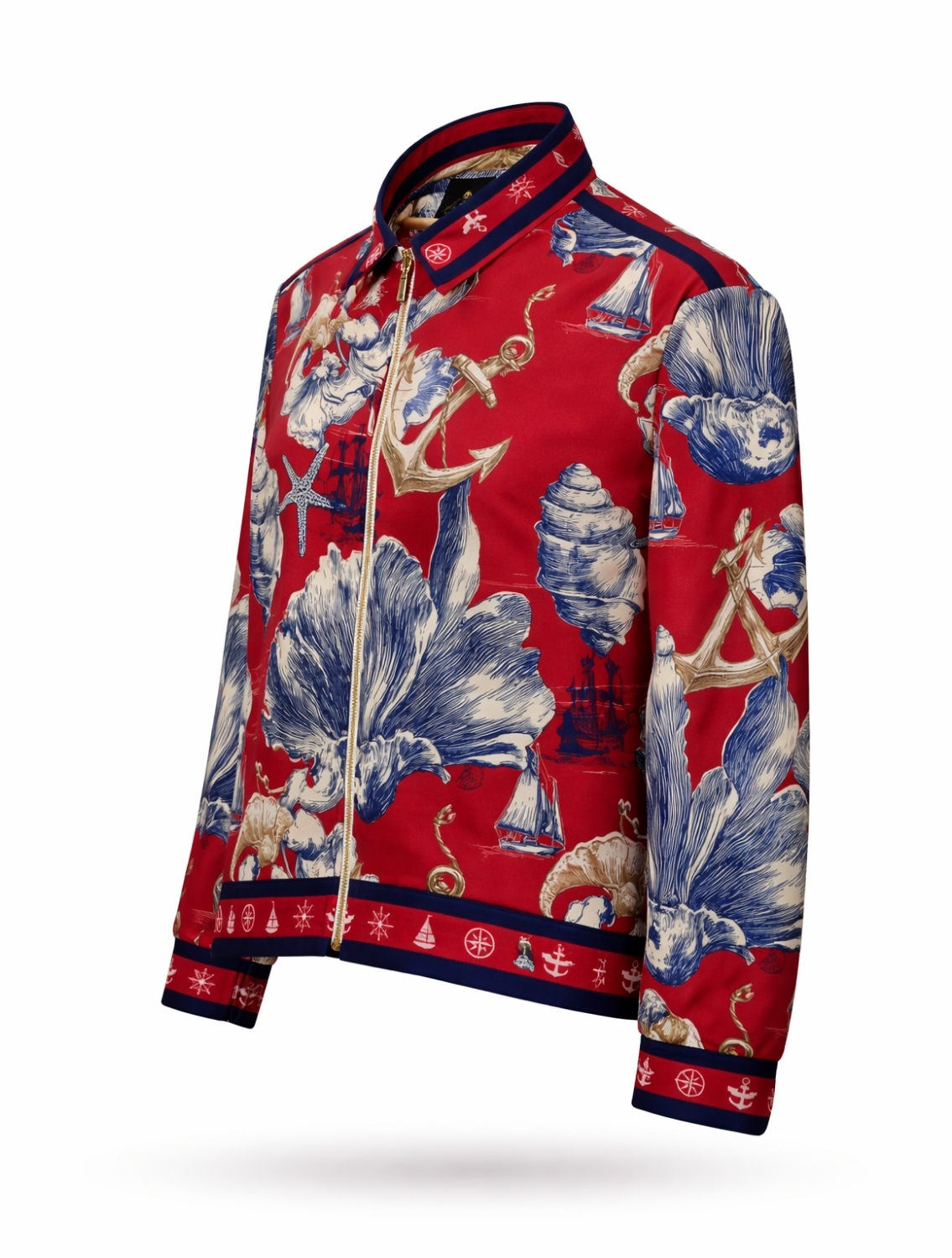 Oceanic Printed Bomber Jacket
