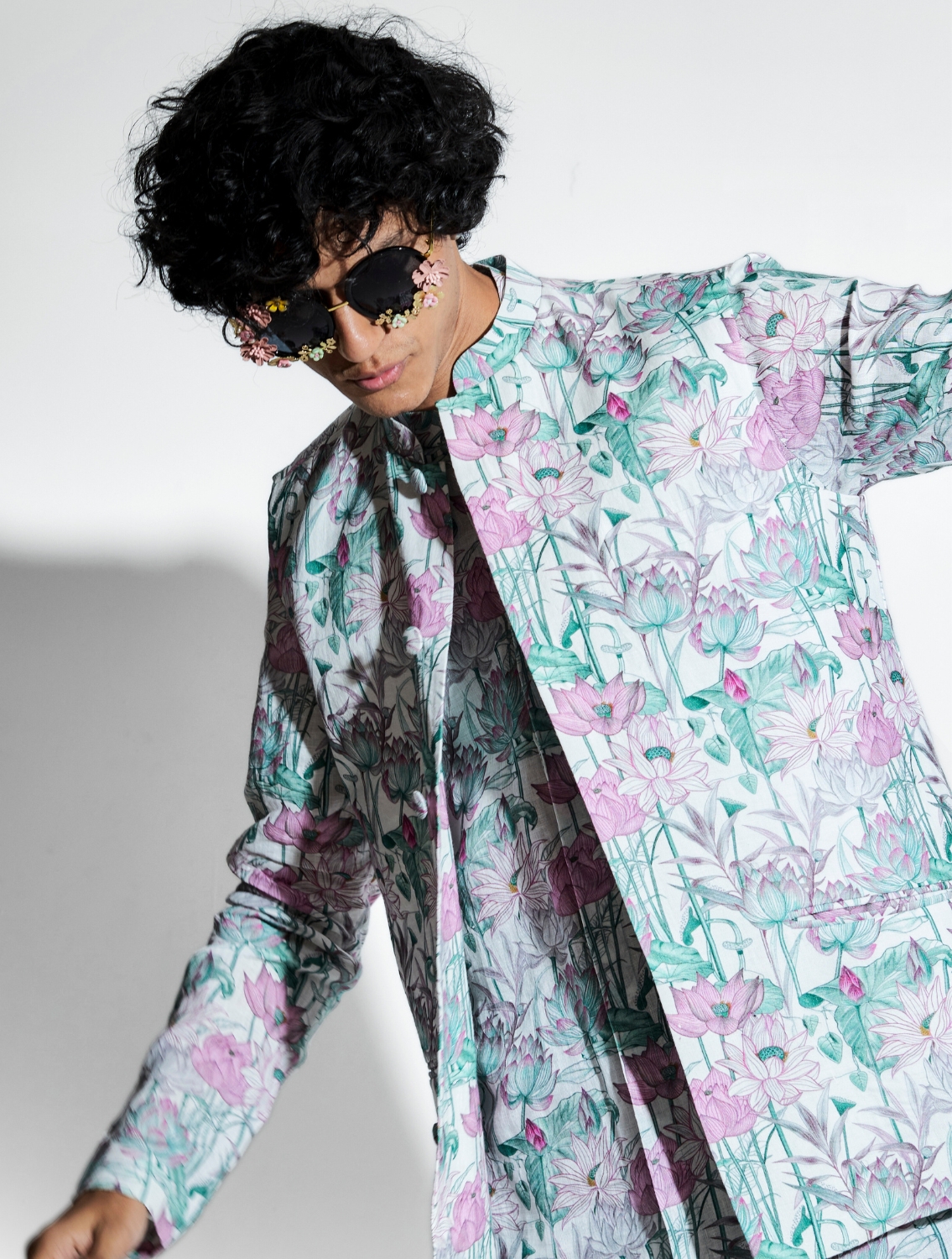 Keshava Lotus Printed Bundi