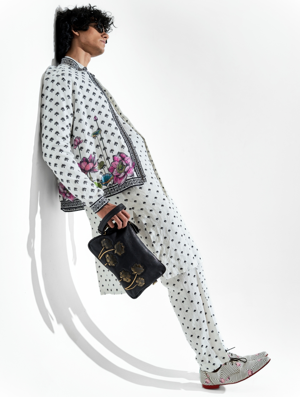 Marg Printed Linen Bomber