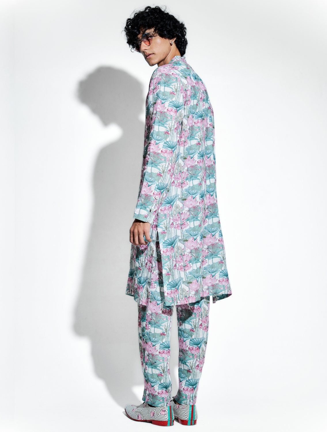 Gautama Lotus Linen Coord Set