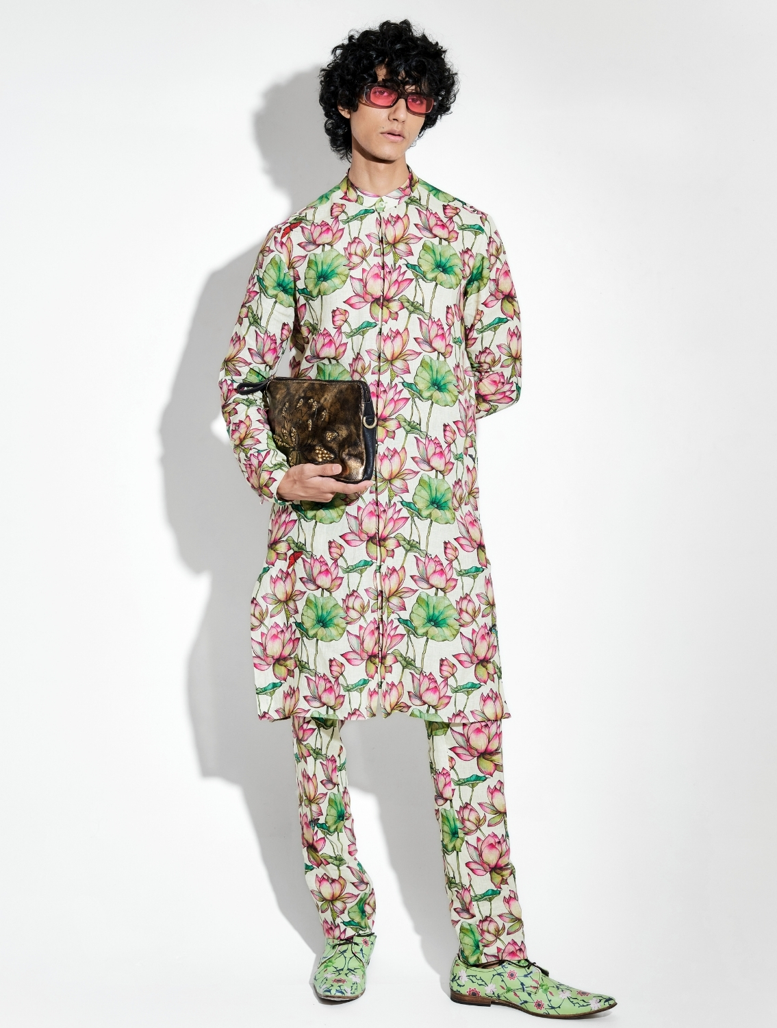 Zambak Printed Linen Coord Set