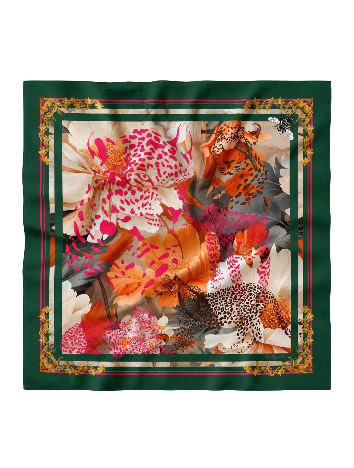 Emerald Wild Pocketsquare