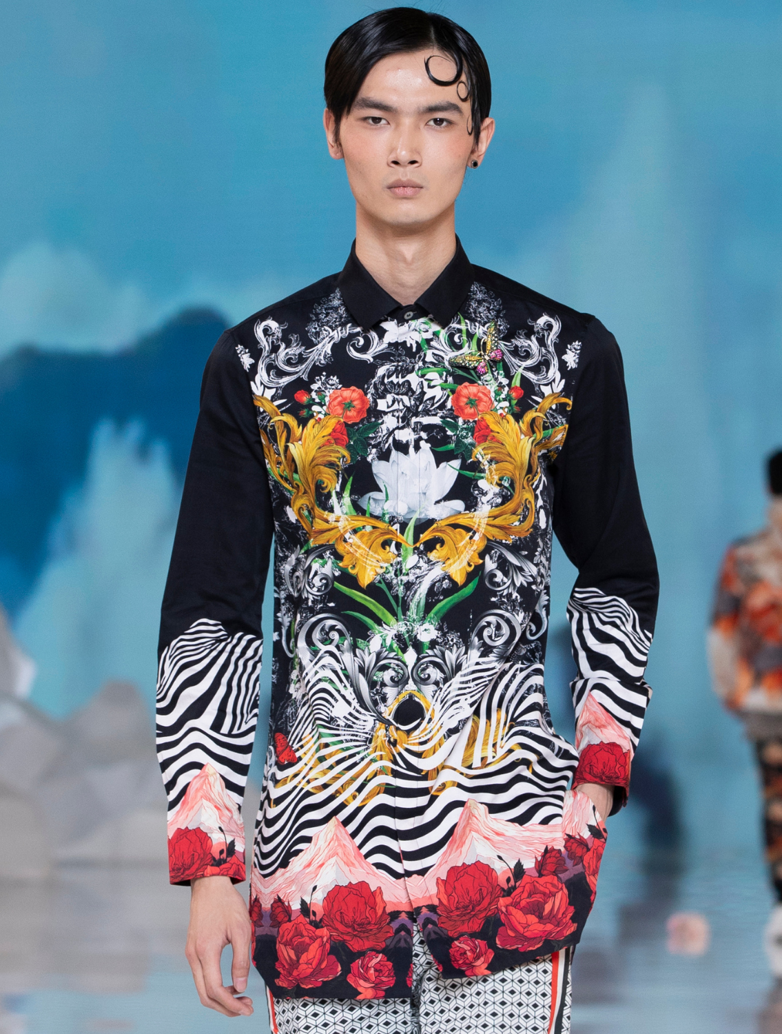 Black Rose Signature Printed Shirt