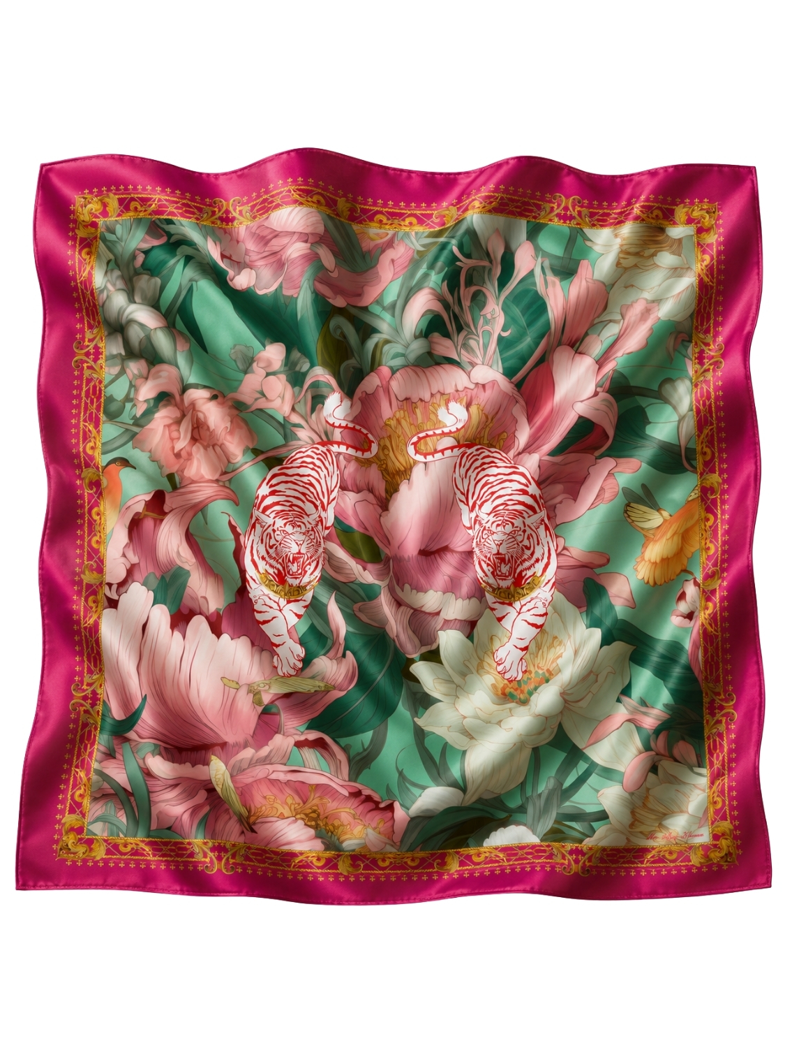 Rose Tiger Printed Scarf