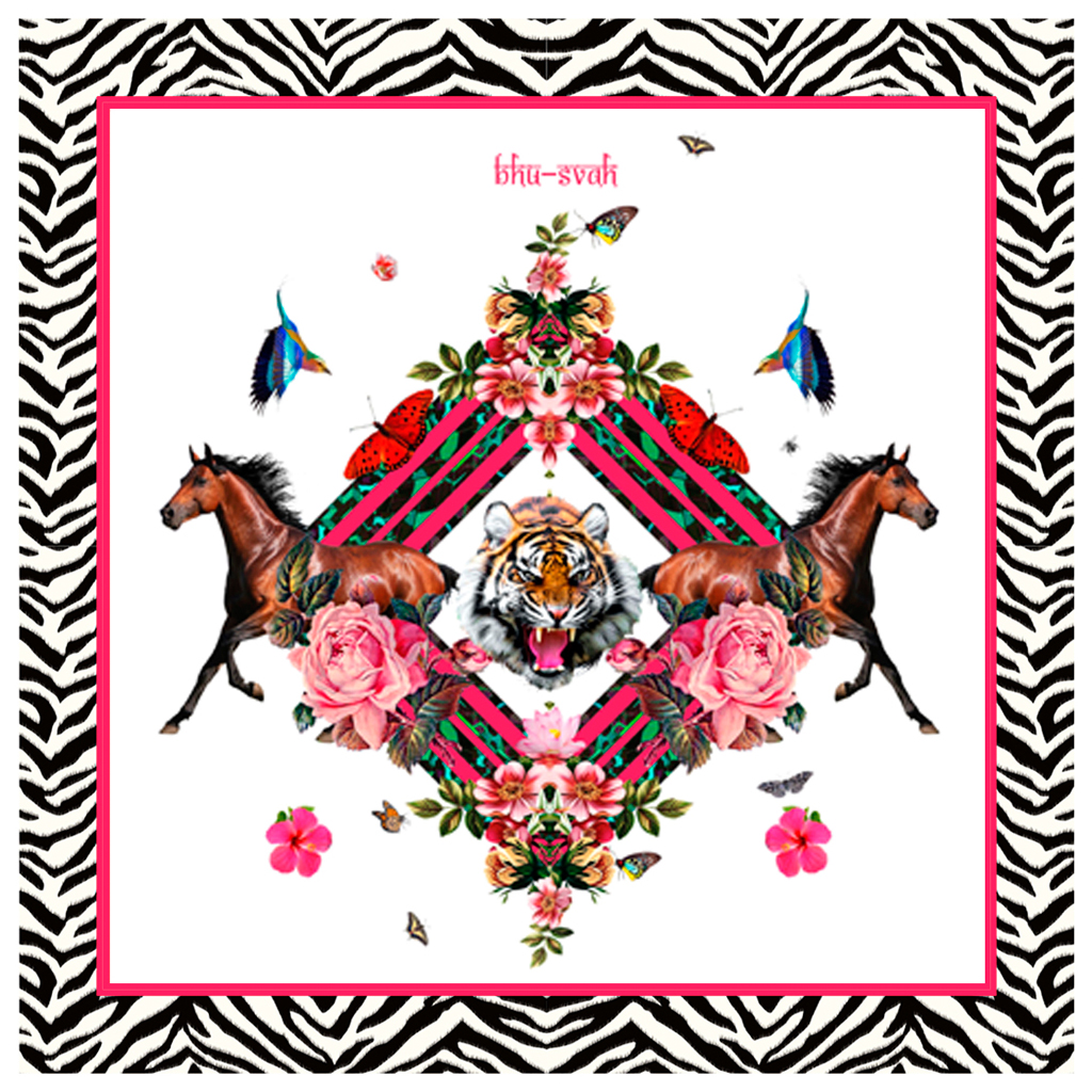 White Tiger Pocketsquare