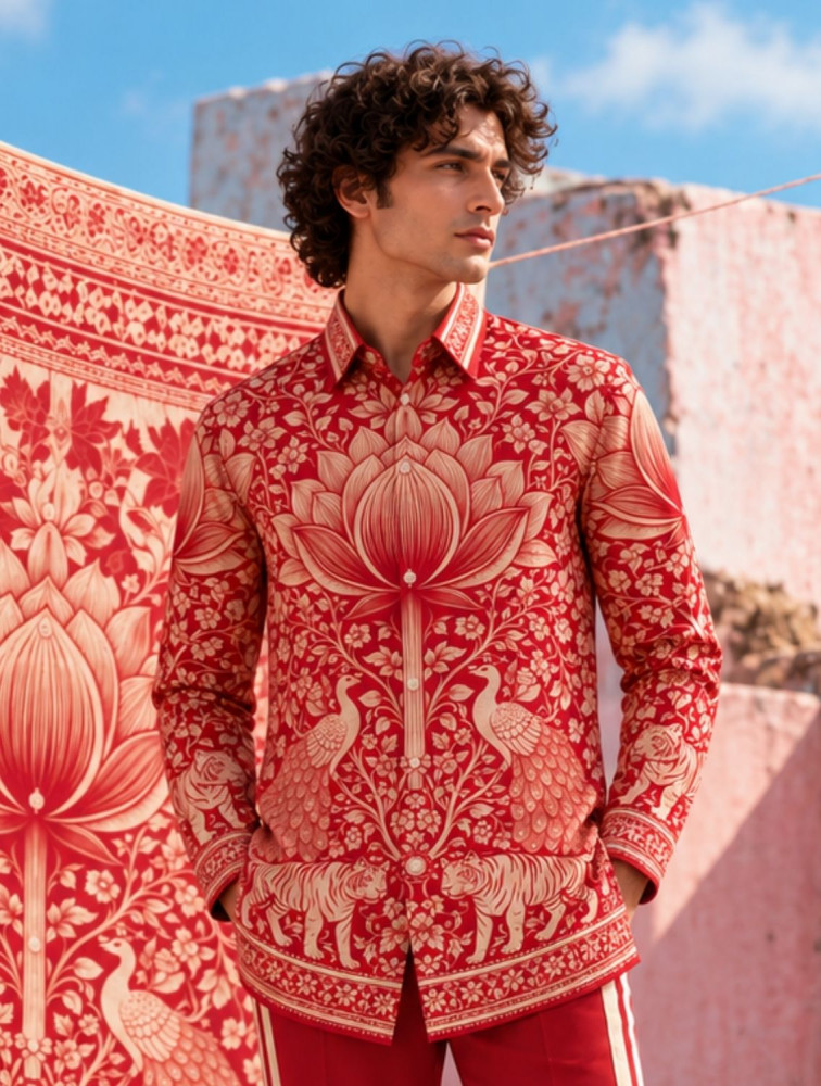 Image of Ramenez Festive Printed Shirt