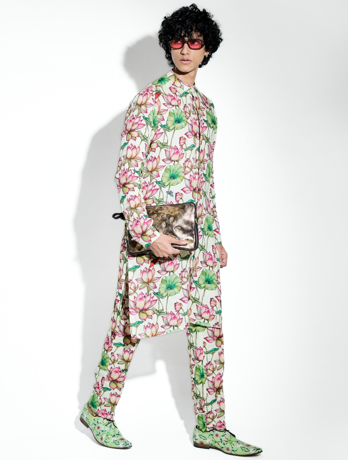 Zambak Printed Linen Coord Set