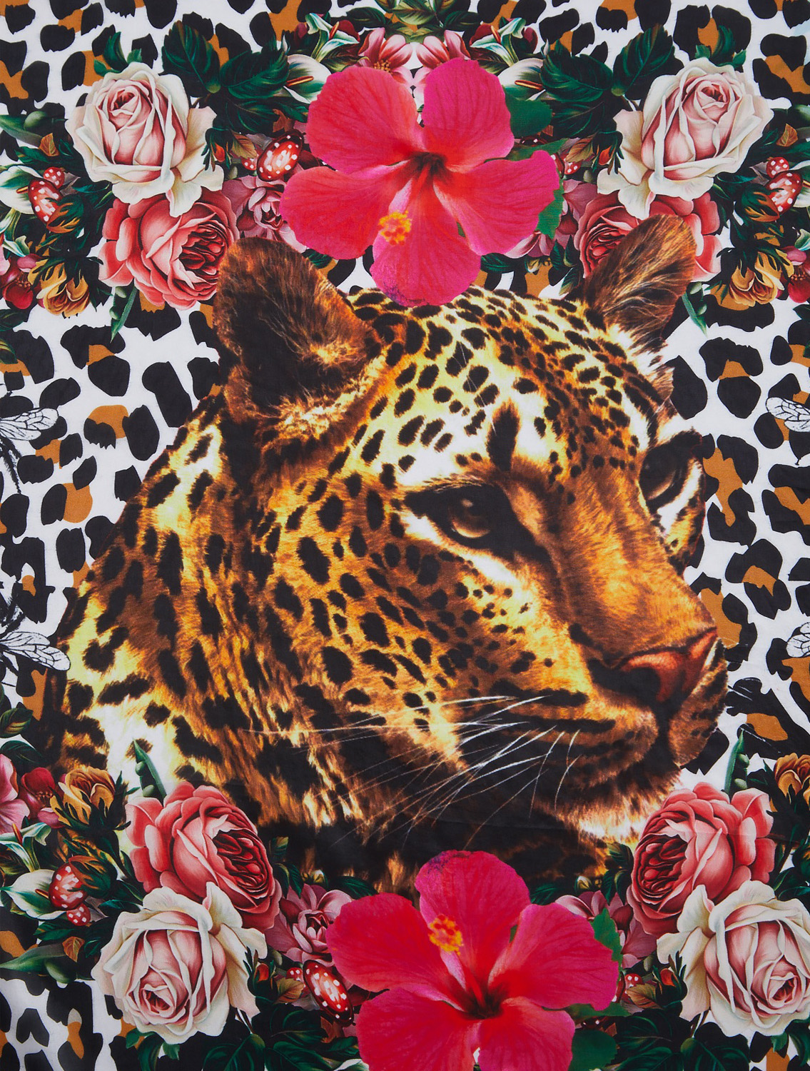 BrownLeo Silk Scarf