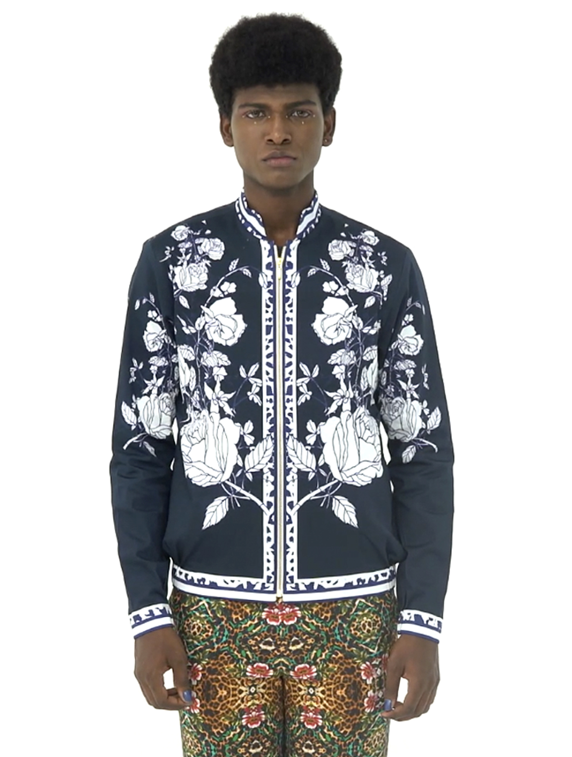 Diso Blue Bomber Jacket