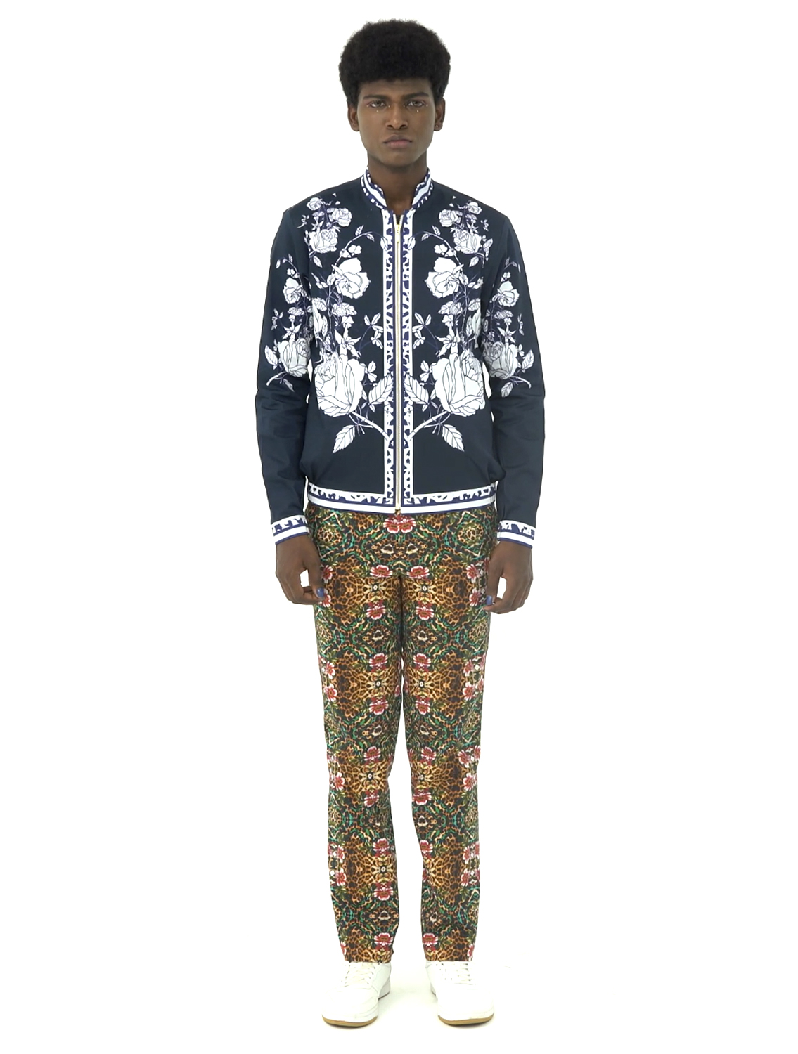 Diso Blue Bomber Jacket Front