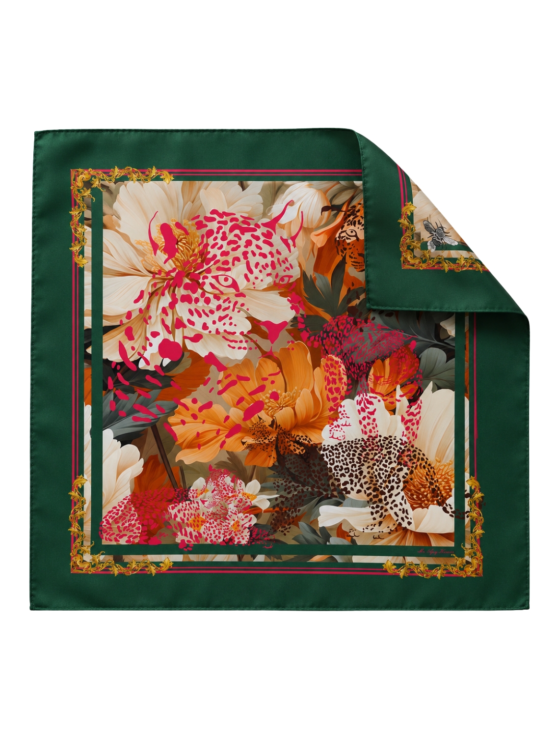 Emerald Wild Pocketsquare