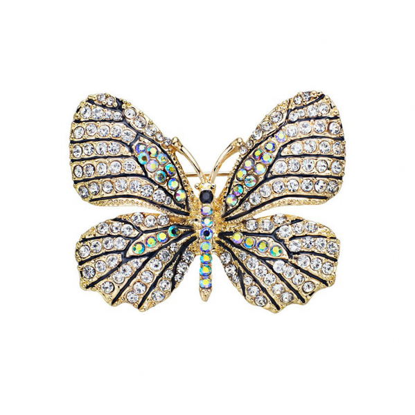 Image of Studded Butterfly Brooch