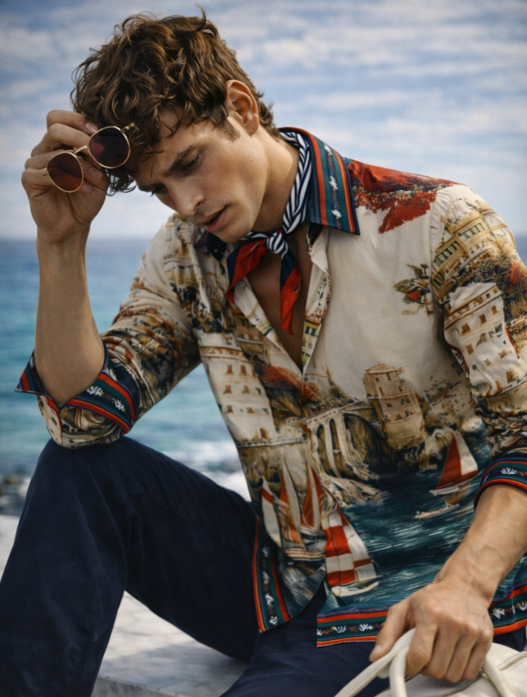 Image of Positano Printed Resort Shirt