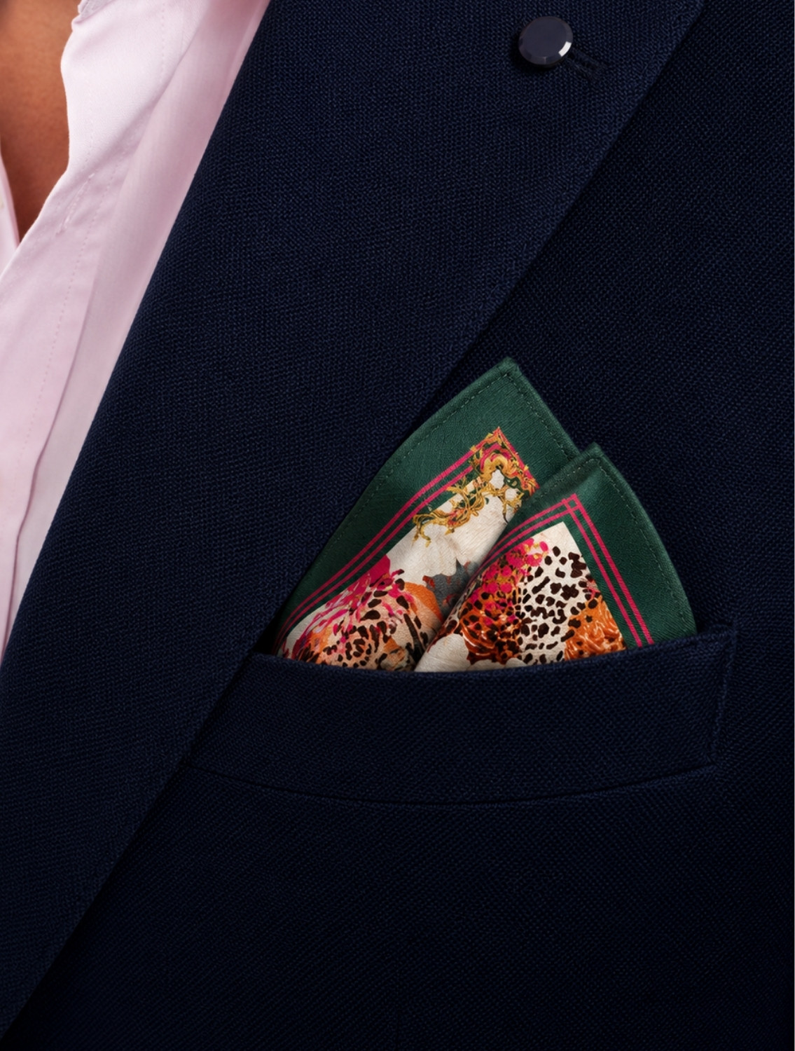 Emerald Wild Pocketsquare