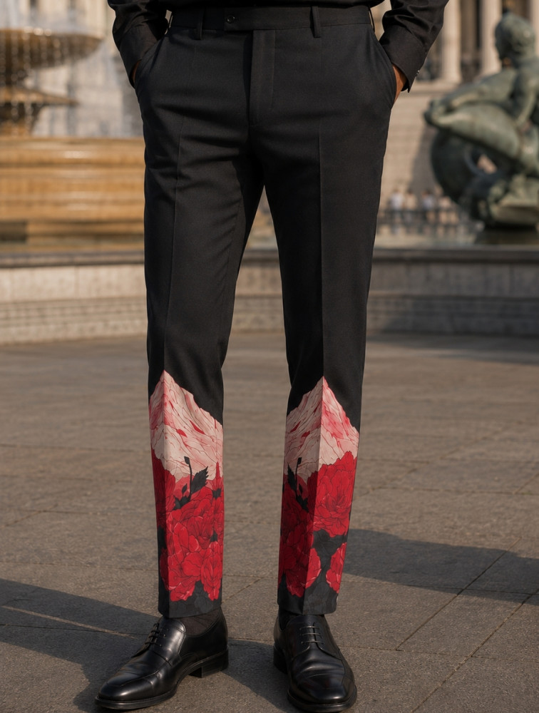 Image of Black Mountain Printed Trousers