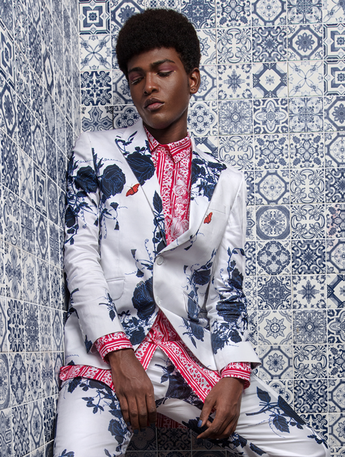 Blue Rose Blazer Side