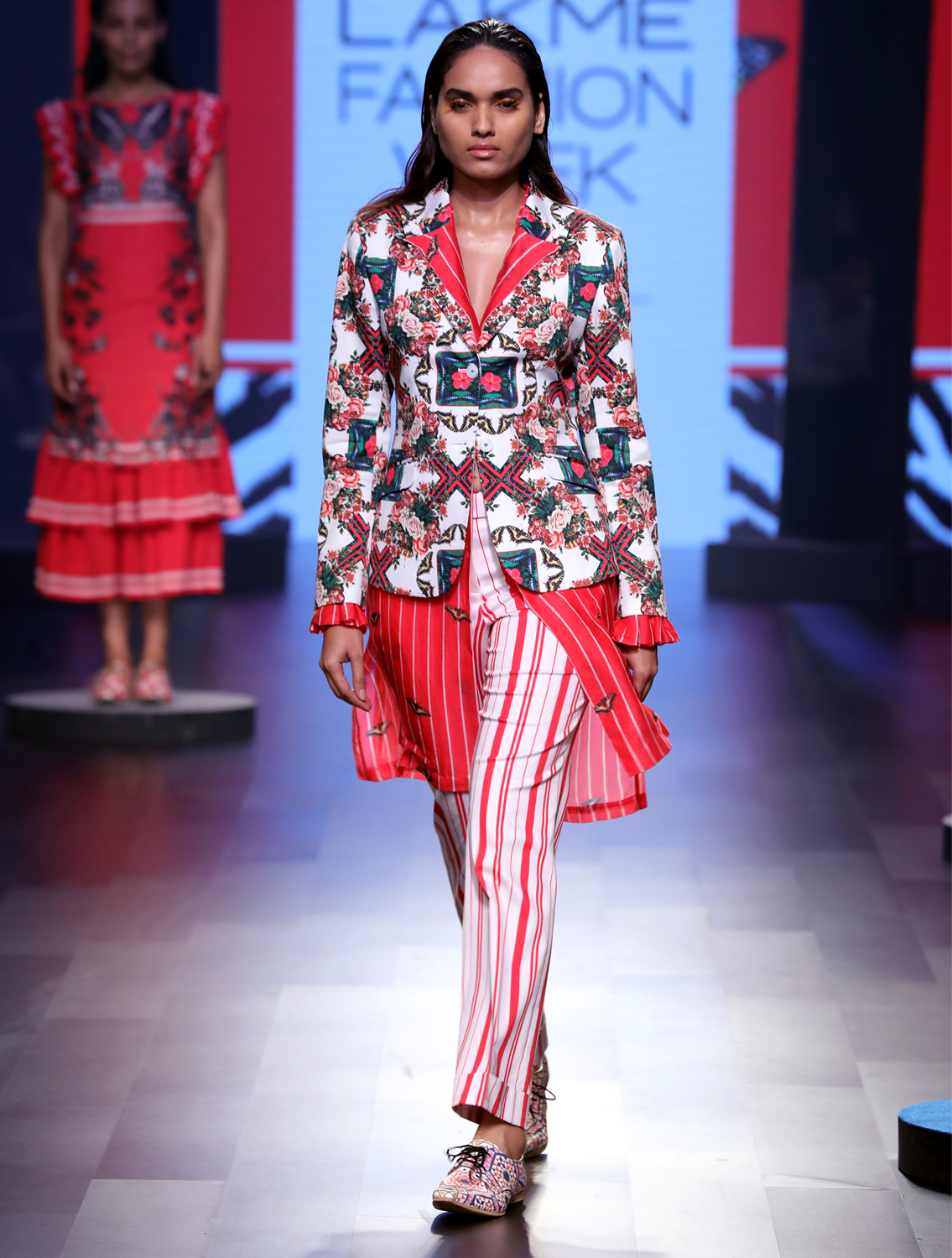 Felidae Stripe Long Shirtdress