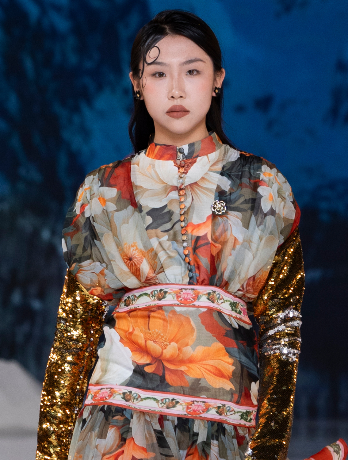 Junga Printed Tier Dress