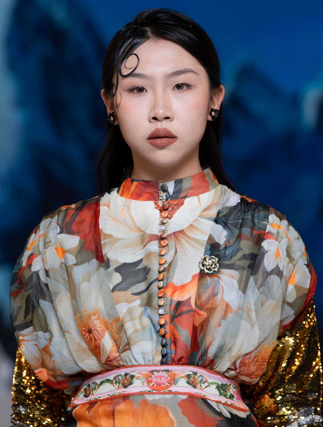 Junga Printed Tier Dress