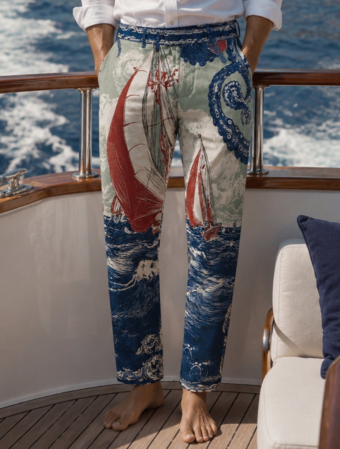 Pojan Printed Pants