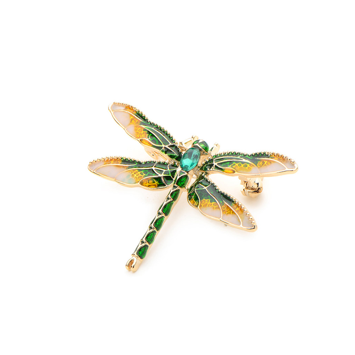 Green Dragonfly Brooch