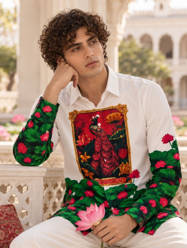 Image of Manush Signature Printed Shirt