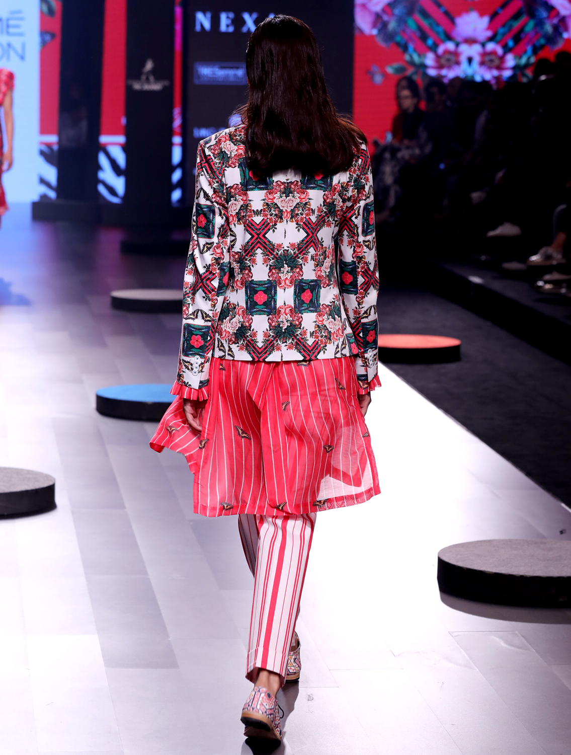 Persica Printed Blazer Back